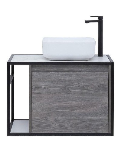 Тумба под раковину Aquanet Nova Lite Loft 75R 261653 подвесная Дуб рошелье