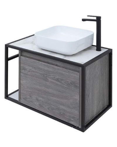 Тумба под раковину Aquanet Nova Lite Loft 75R 261653 подвесная Дуб рошелье