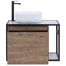 Тумба под раковину Aquanet Nova Lite Loft 75L 261658 подвесная Дуб рустикальный
