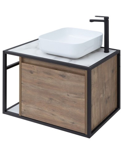 Тумба под раковину Aquanet Nova Lite Loft 75R 261657 подвесная Дуб рустикальный