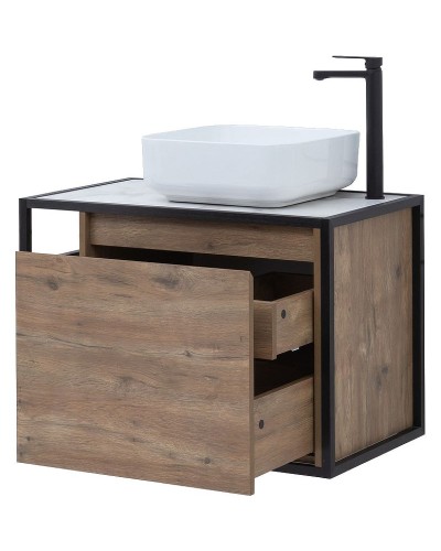 Тумба под раковину Aquanet Nova Lite Loft 75R 261657 подвесная Дуб рустикальный
