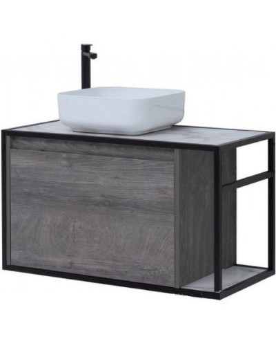 Тумба под раковину Aquanet Nova Lite Loft 90L 261656 подвесная Дуб рошелье