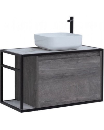 Тумба под раковину Aquanet Nova Lite Loft 90R 261655 подвесная Дуб рошелье