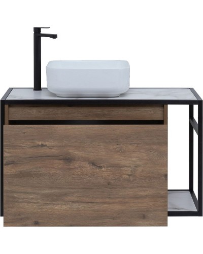 Тумба под раковину Aquanet Nova Lite Loft 90L 261660 подвесная Дуб рустикальный