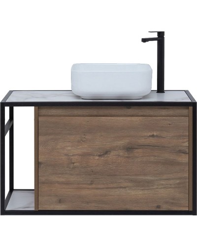 Тумба под раковину Aquanet Nova Lite Loft 90R 261659 подвесная Дуб рустикальный