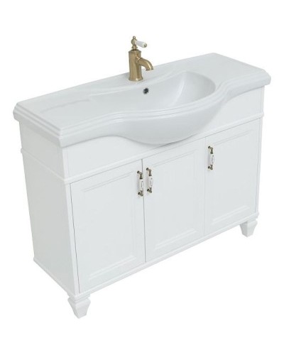 Тумба под раковину Aquanet Валенса 120 252284 Белая матовая