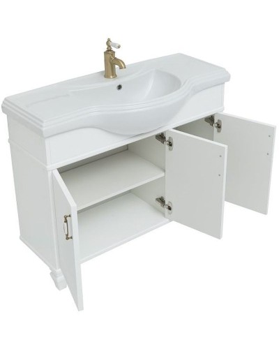 Тумба под раковину Aquanet Валенса 120 252284 Белая матовая