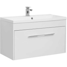 Тумба с раковиной Aquanet Августа 100 225443 подвесная Белая