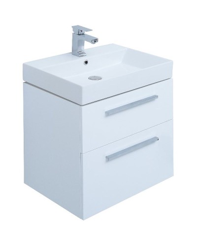 Тумба под раковину Aquanet Nova 60 242279 подвесная Белый глянец