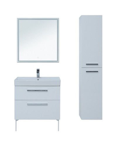 Тумба под раковину Aquanet Nova 75 242262 подвесная Белый глянец