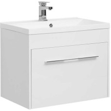 Тумба с раковиной Aquanet Августа 75 225439 подвесная Белая