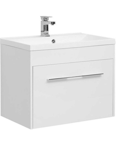 Тумба с раковиной Aquanet Августа 75 225439 подвесная Белая