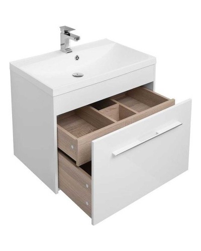 Тумба с раковиной Aquanet Августа 75 225439 подвесная Белая