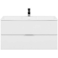 Тумба под раковину Aquanet Алвита 100 235341 подвесная Белая