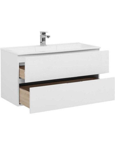 Тумба под раковину Aquanet Алвита 100 235341 подвесная Белая