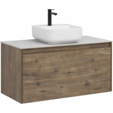 Тумба под раковину Aquanet Nova Lite 100 249520 подвесная Дуб рустикальный
