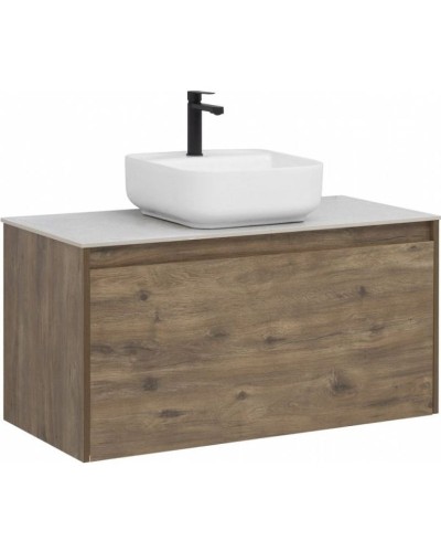 Тумба под раковину Aquanet Nova Lite 100 249520 подвесная Дуб рустикальный