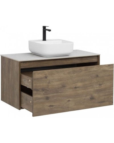 Тумба под раковину Aquanet Nova Lite 100 249520 подвесная Дуб рустикальный