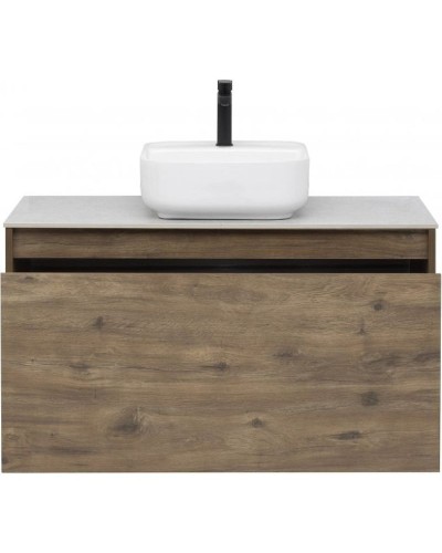 Тумба под раковину Aquanet Nova Lite 100 249520 подвесная Дуб рустикальный