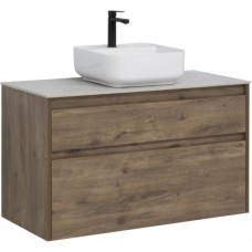 Тумба под раковину Aquanet Nova Lite 100 249521 подвесная Дуб рустикальный