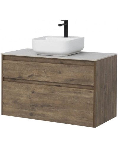 Тумба под раковину Aquanet Nova Lite 100 249521 подвесная Дуб рустикальный