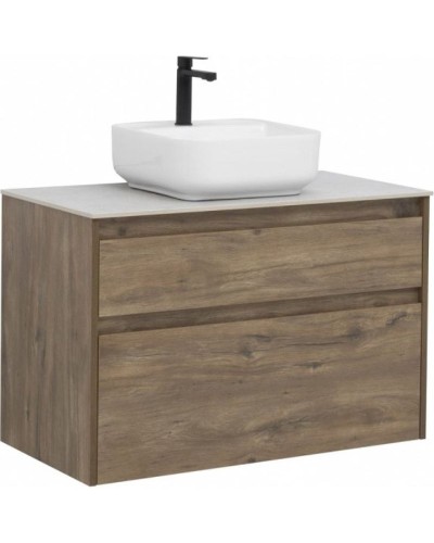 Тумба под раковину Aquanet Nova Lite 90 249518 подвесная Дуб рустикальный
