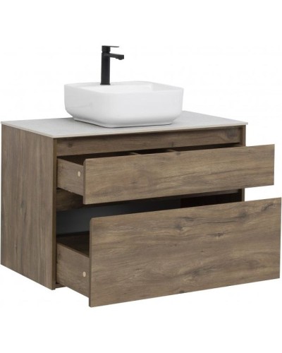 Тумба под раковину Aquanet Nova Lite 90 249518 подвесная Дуб рустикальный