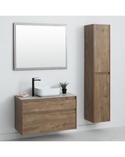 Тумба под раковину Aquanet Nova Lite 90 249518 подвесная Дуб рустикальный