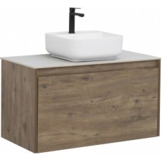 Тумба под раковину Aquanet Nova Lite 90 249517 подвесная Дуб рустикальный