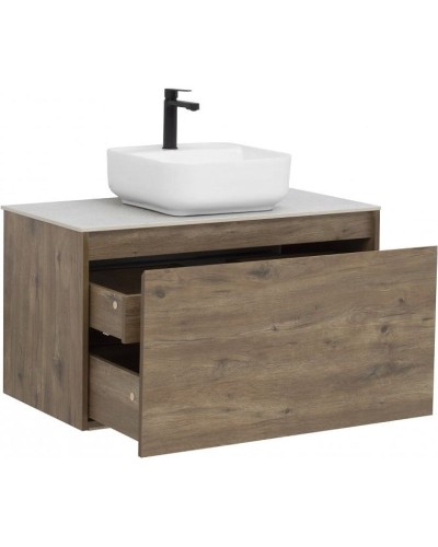 Тумба под раковину Aquanet Nova Lite 90 249517 подвесная Дуб рустикальный