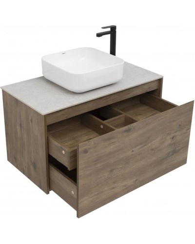 Тумба под раковину Aquanet Nova Lite 90 249517 подвесная Дуб рустикальный