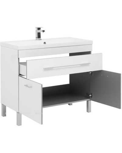 Тумба с раковиной Aquanet Верона 100 213034 Белая
