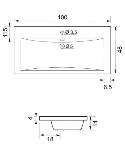 Тумба с раковиной Aquanet Верона 100 212871 Белая