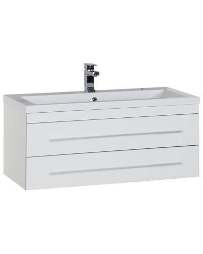 Тумба с раковиной Aquanet Верона 100 212864 подвесная Белая