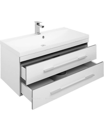 Тумба с раковиной Aquanet Верона 100 212864 подвесная Белая