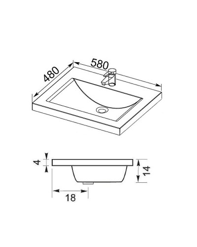 Тумба с раковиной Aquanet Верона 58 213028 Белая