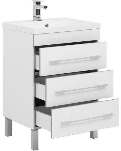 Тумба с раковиной Aquanet Верона 58 212876 Белая