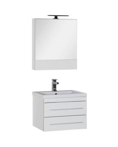 Тумба с раковиной Aquanet Верона 58 212878 подвесная Белая