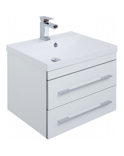 Тумба с раковиной Aquanet Верона 58 212878 подвесная Белая