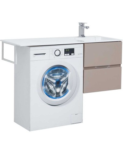 Тумба под раковину Aquanet Алвита 120 R 243661 подвесная Капучино