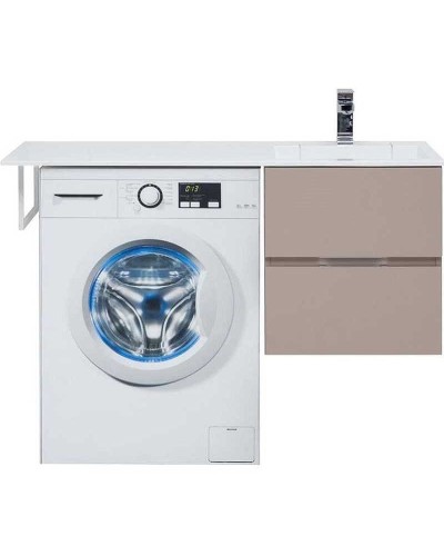 Тумба под раковину Aquanet Алвита 120 R 243661 подвесная Капучино