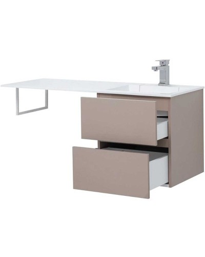 Тумба под раковину Aquanet Алвита 120 R 243661 подвесная Капучино