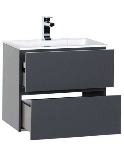 Тумба под раковину Aquanet Алвита 60 183991 подвесная Серый антрацит