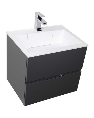 Тумба под раковину Aquanet Алвита 60 183991 подвесная Серый антрацит