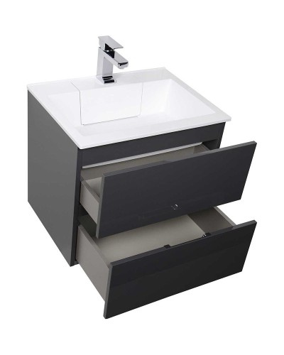 Тумба под раковину Aquanet Алвита 60 183991 подвесная Серый антрацит