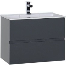 Тумба под раковину Aquanet Алвита 70 183992 подвесная Серый антрацит