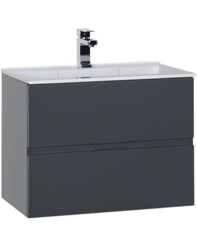 Тумба под раковину Aquanet Алвита 70 183992 подвесная Серый антрацит