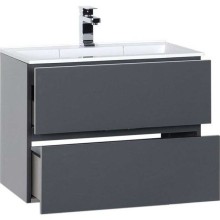 Тумба под раковину Aquanet Алвита 70 183992 подвесная Серый антрацит