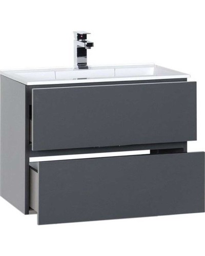 Тумба под раковину Aquanet Алвита 70 183992 подвесная Серый антрацит
