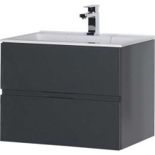 Тумба под раковину Aquanet Алвита 70 183992 подвесная Серый антрацит